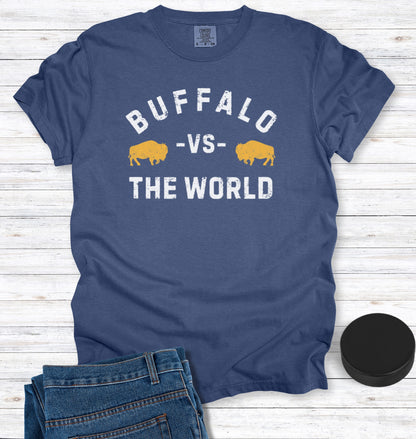 Buffalo Vs The World Blue and Gold T-Shirt
