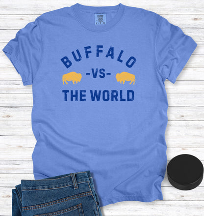 Buffalo Vs The World Blue and Gold T-Shirt