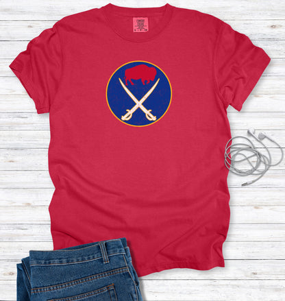 Buffalo Football and Hockey Fans Distressed Graphic T-Shirt