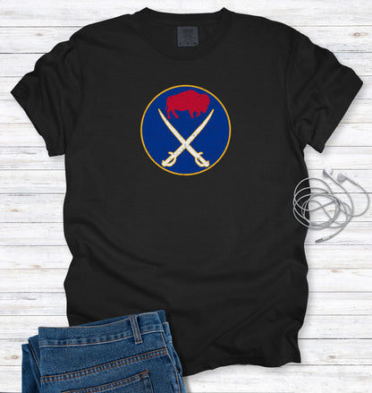Buffalo Football and Hockey Fans Distressed Graphic T-Shirt