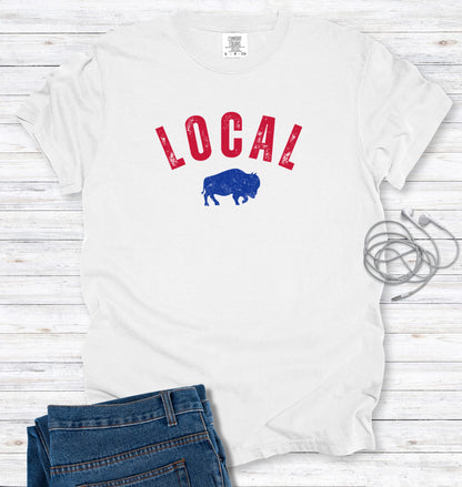 LOCAL Buffalo Vintage Distressed Graphic T-Shirt