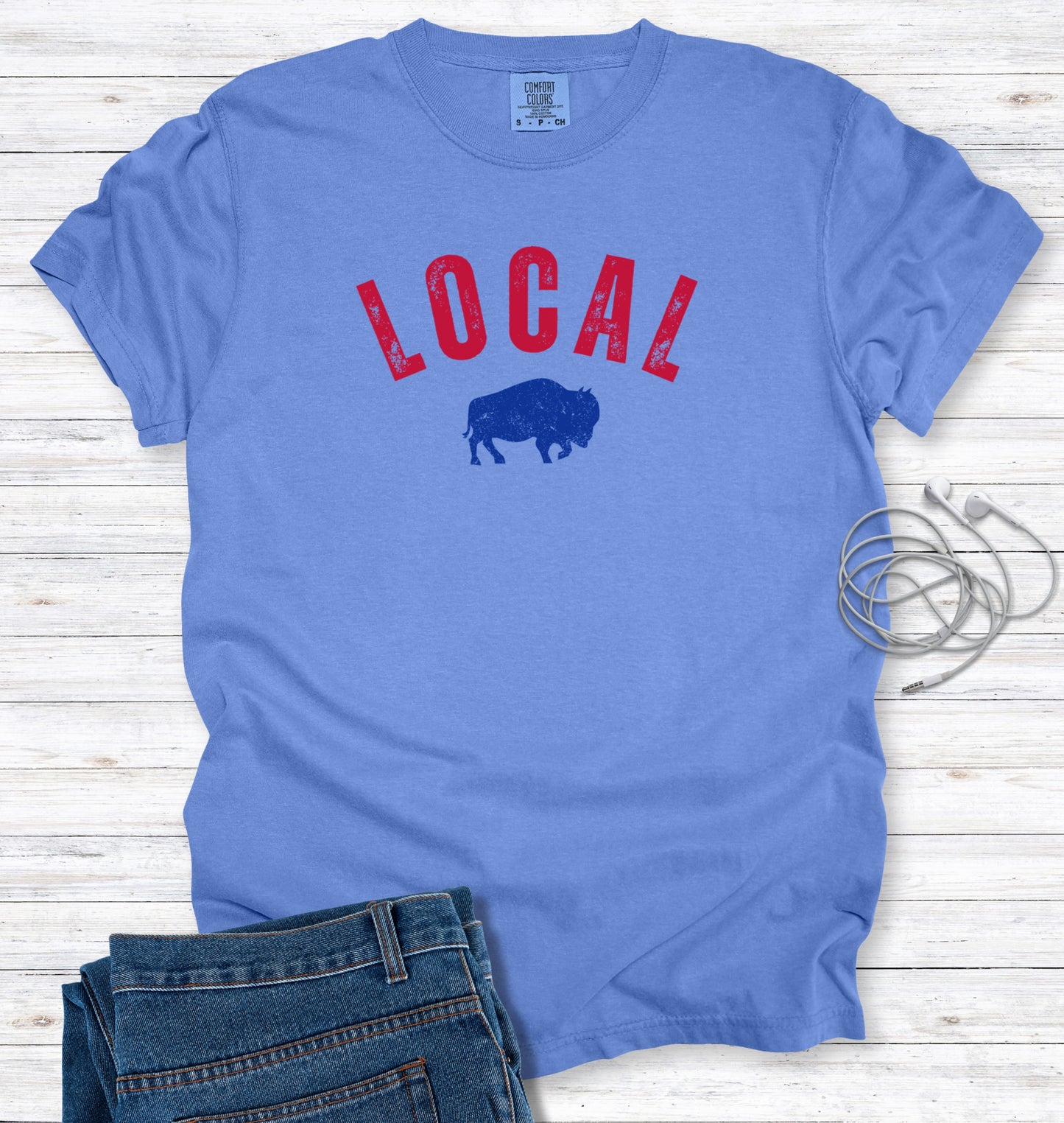 LOCAL Buffalo Vintage Distressed Graphic T-Shirt