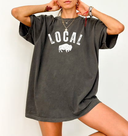 LOCAL Buffalo Vintage Distressed Graphic T-Shirt