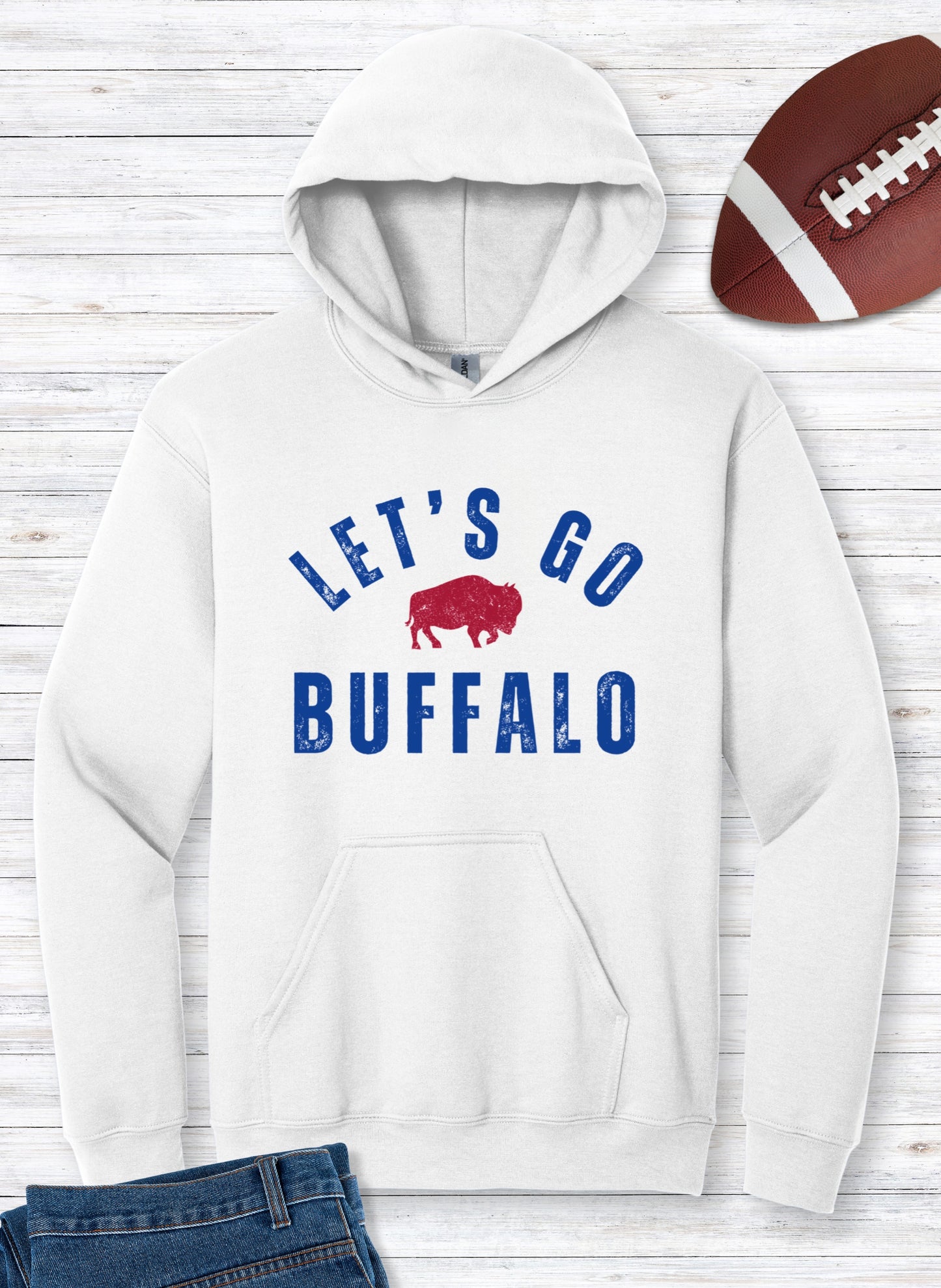 Vintage Let's Go Buffalo Hoodie