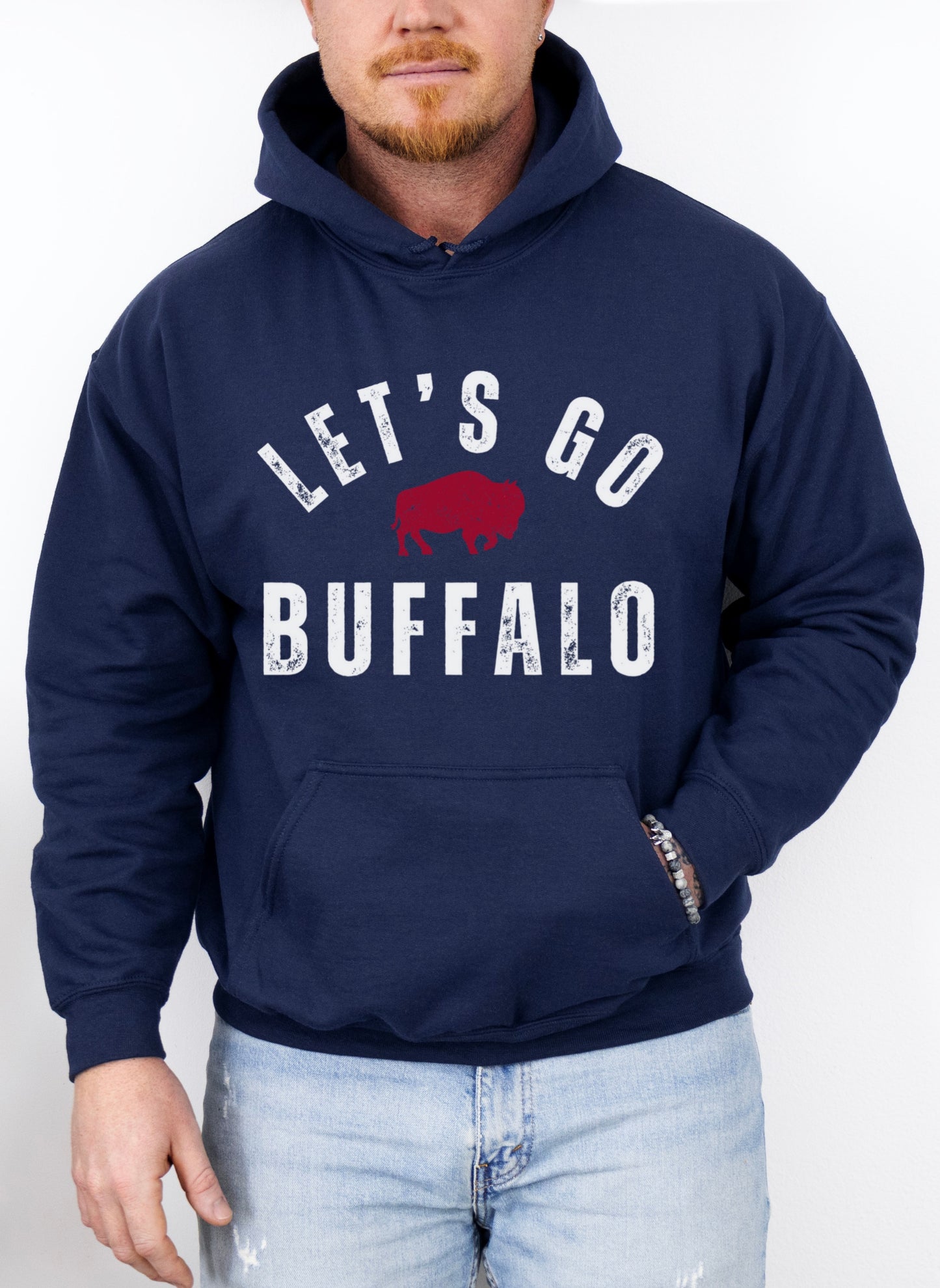 Vintage Let's Go Buffalo Hoodie