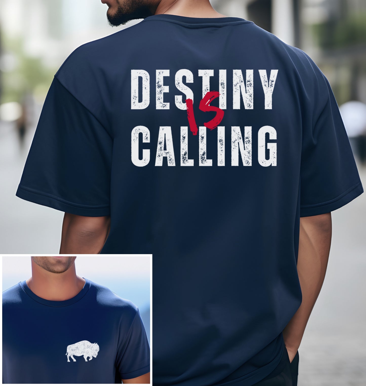 Destiny is Calling Front and Back Design T-Shirt