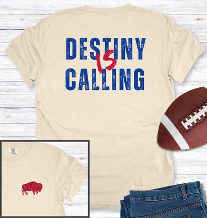 Destiny is Calling Front and Back Design T-Shirt