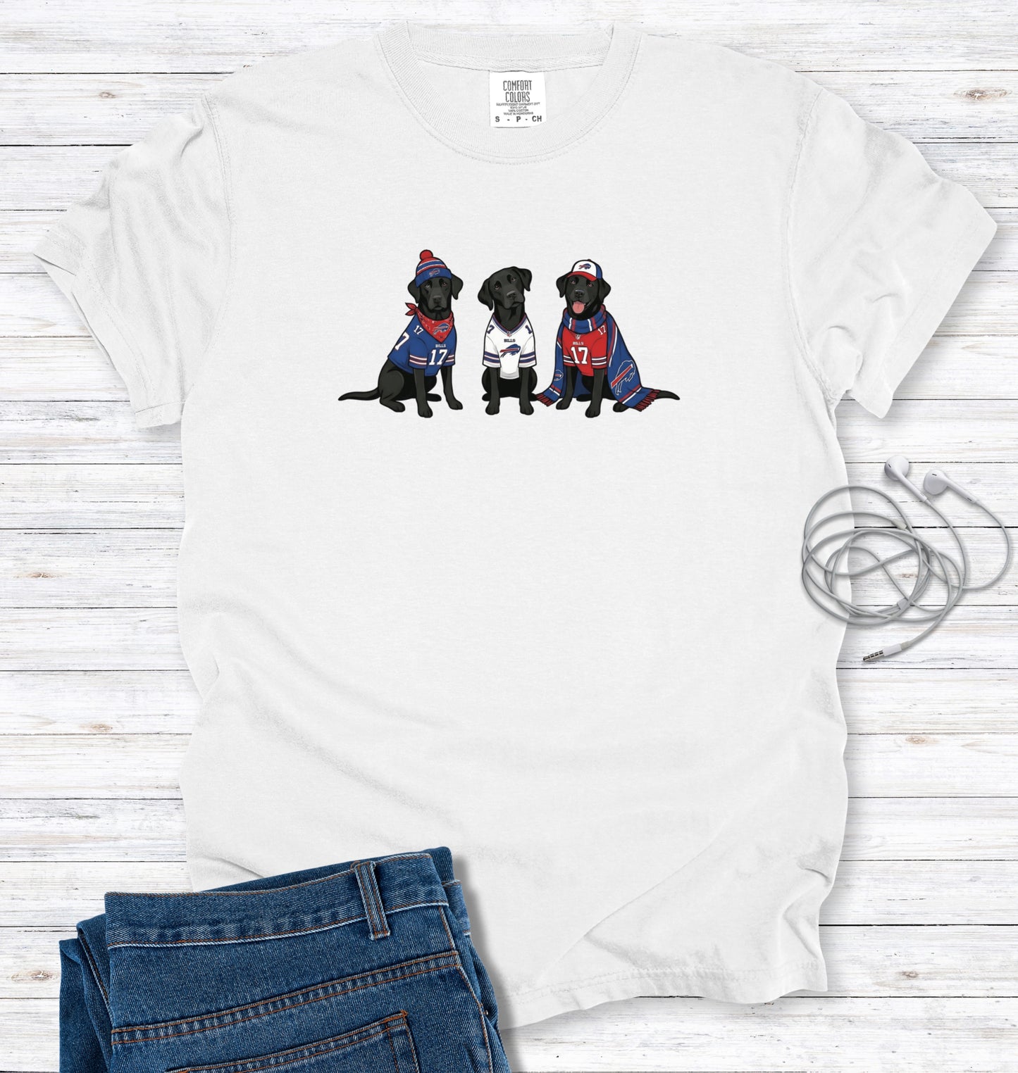 Black Labs are Buffalo Fans T-shirt