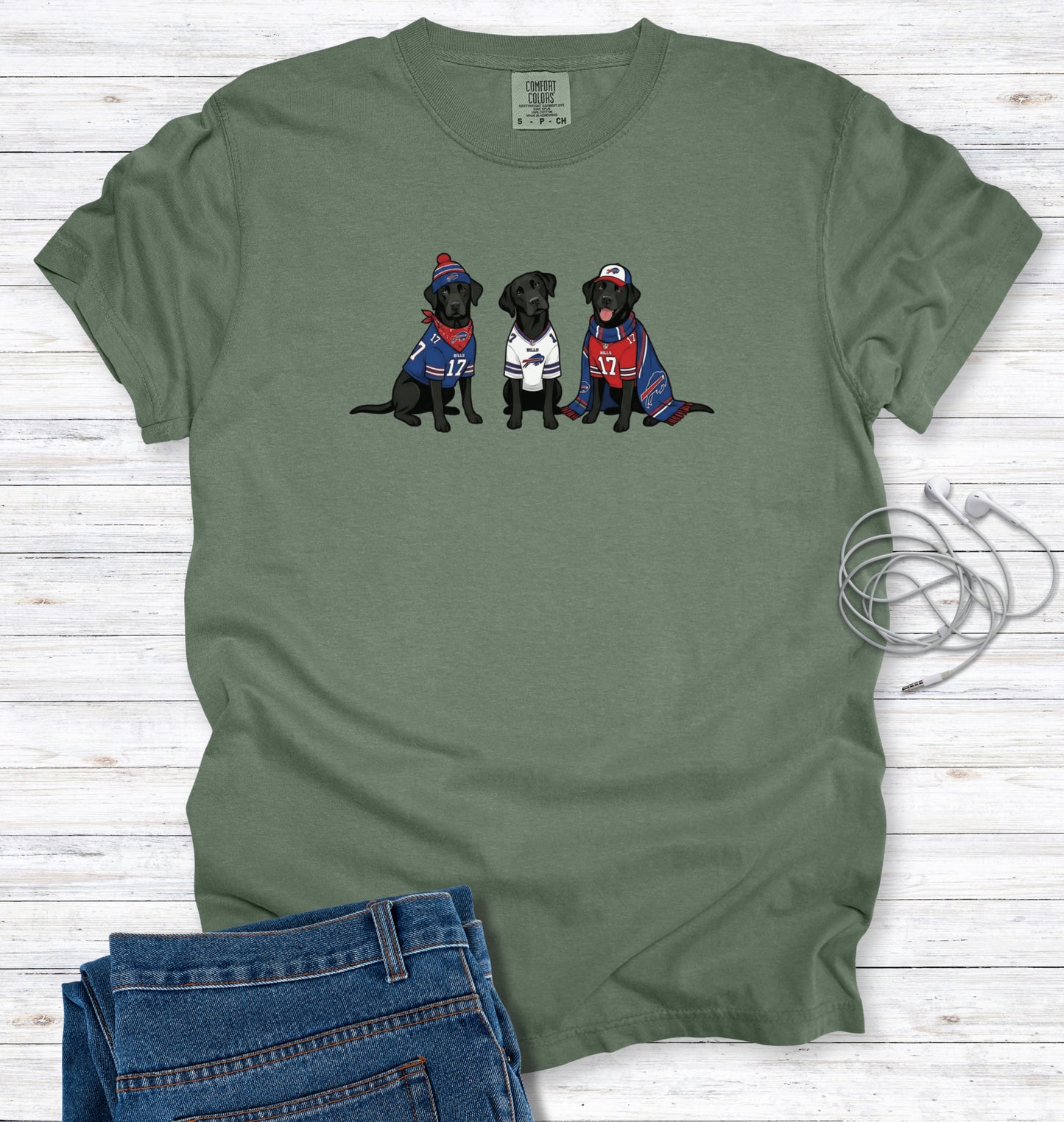 Black Labs are Buffalo Fans T-shirt