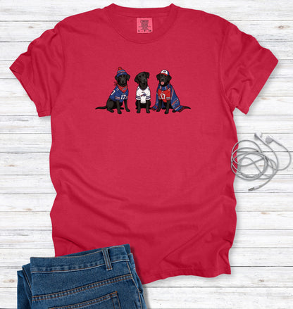 Black Labs are Buffalo Fans T-shirt