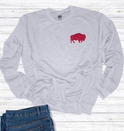 Subtle Buffalo Crew Neck Sweatshirt