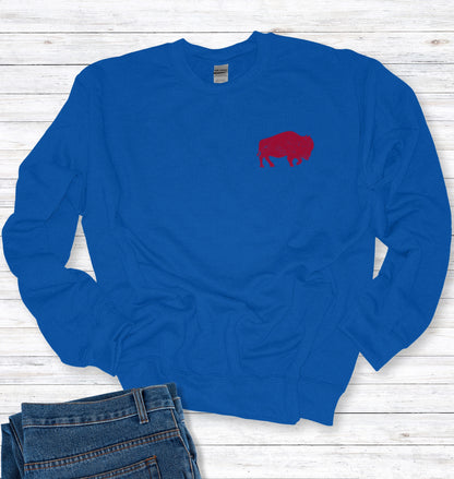 Subtle Buffalo Crew Neck Sweatshirt