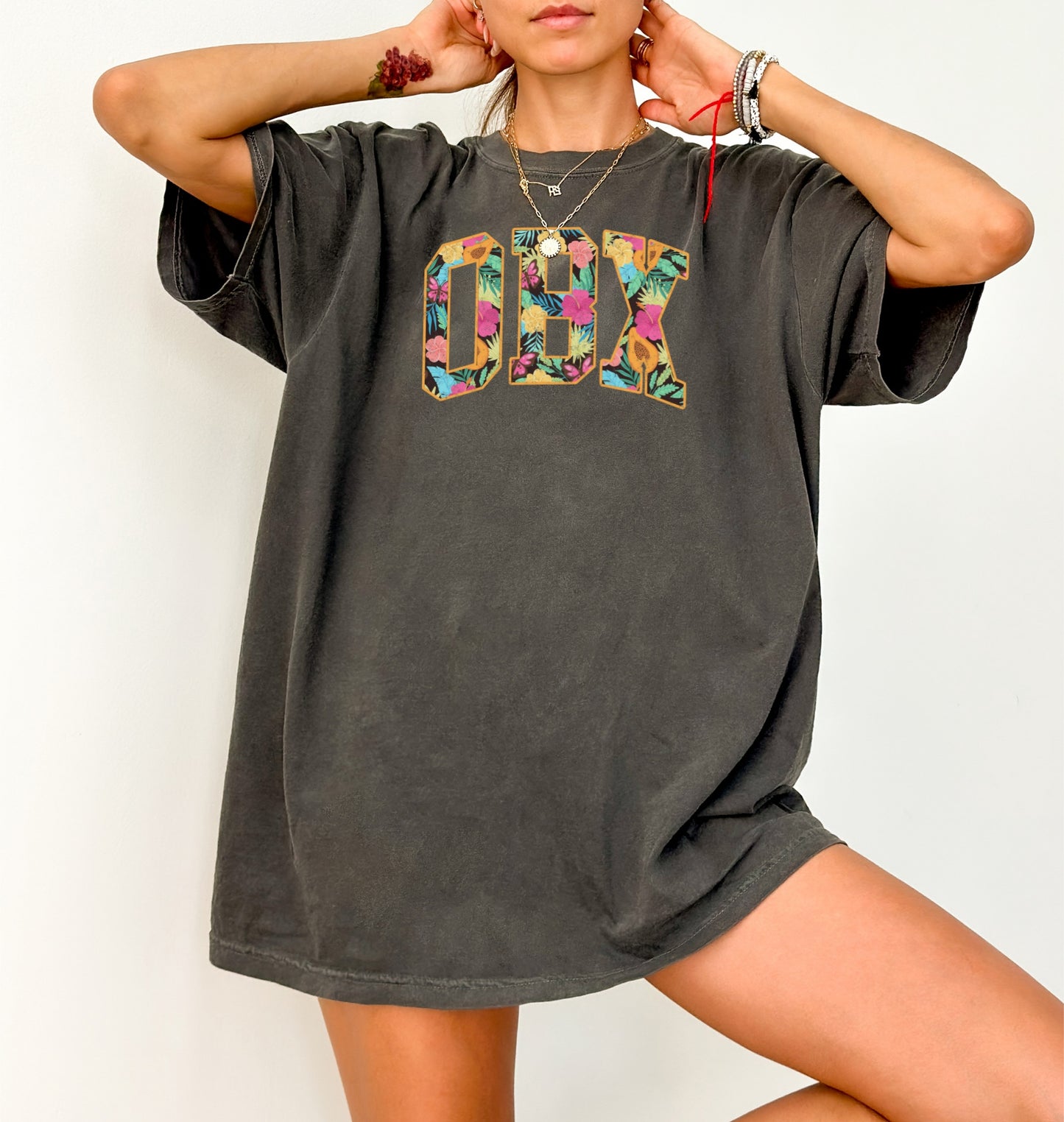 OBX Outer Banks Vintage Tropical T-shirt