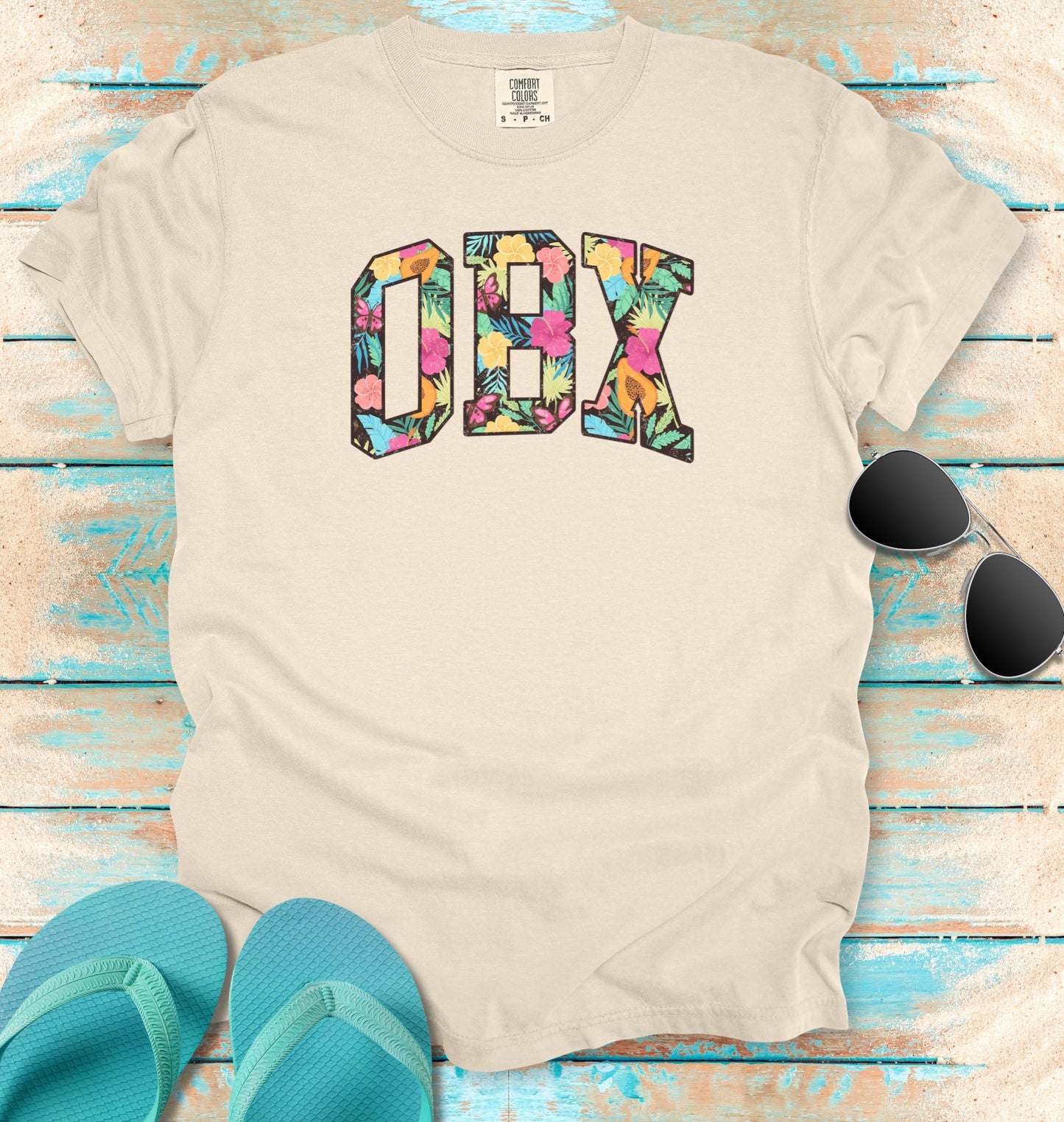 OBX Outer Banks Vintage Tropical T-shirt