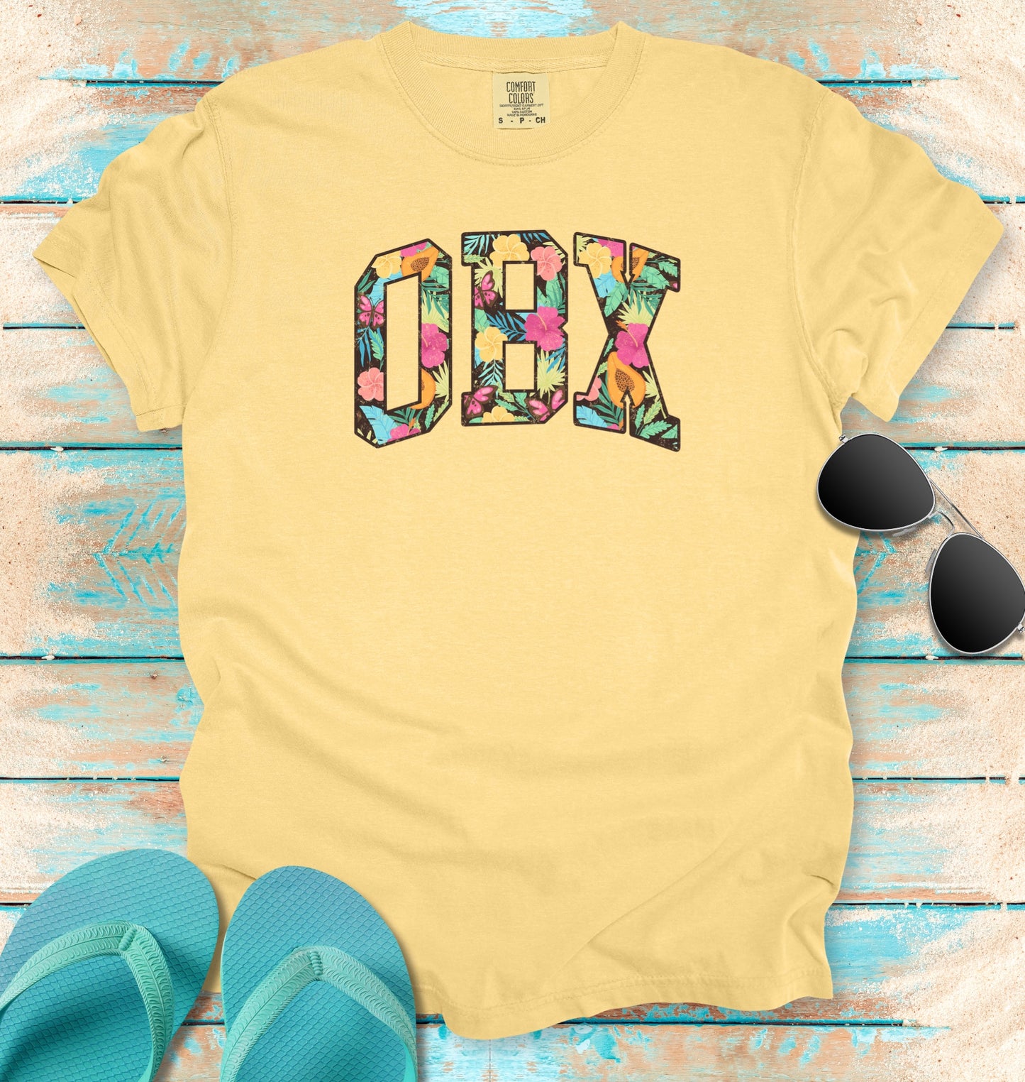 OBX Outer Banks Vintage Tropical T-shirt