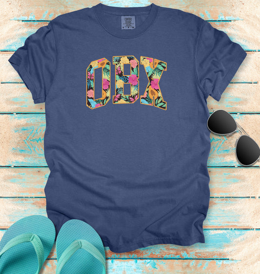 OBX Outer Banks Vintage Tropical T-shirt