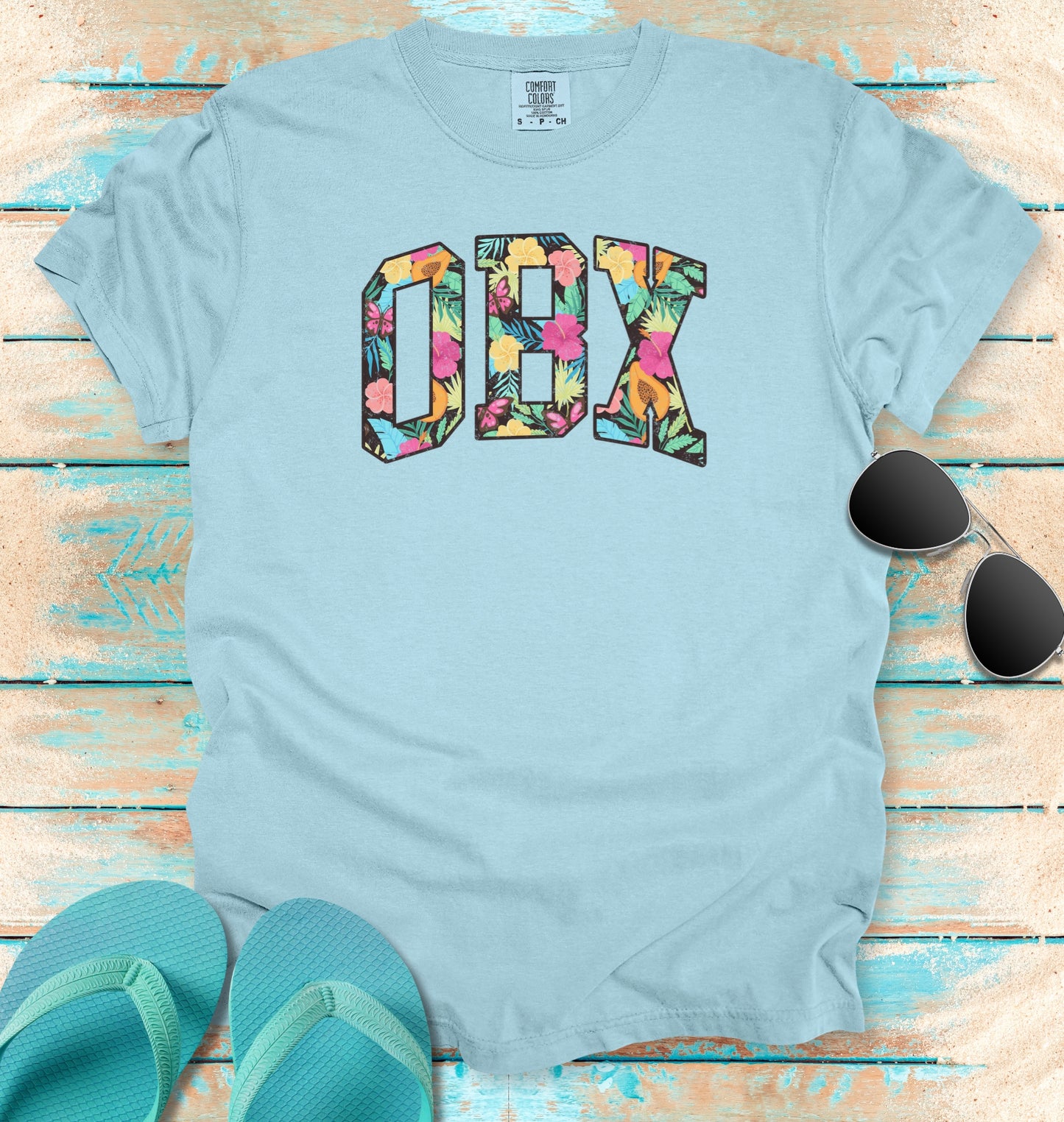 OBX Outer Banks Vintage Tropical T-shirt