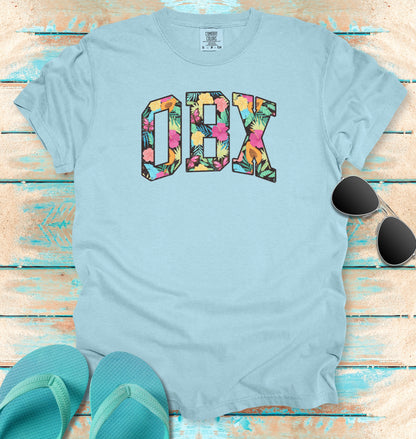 OBX Outer Banks Vintage Tropical T-shirt