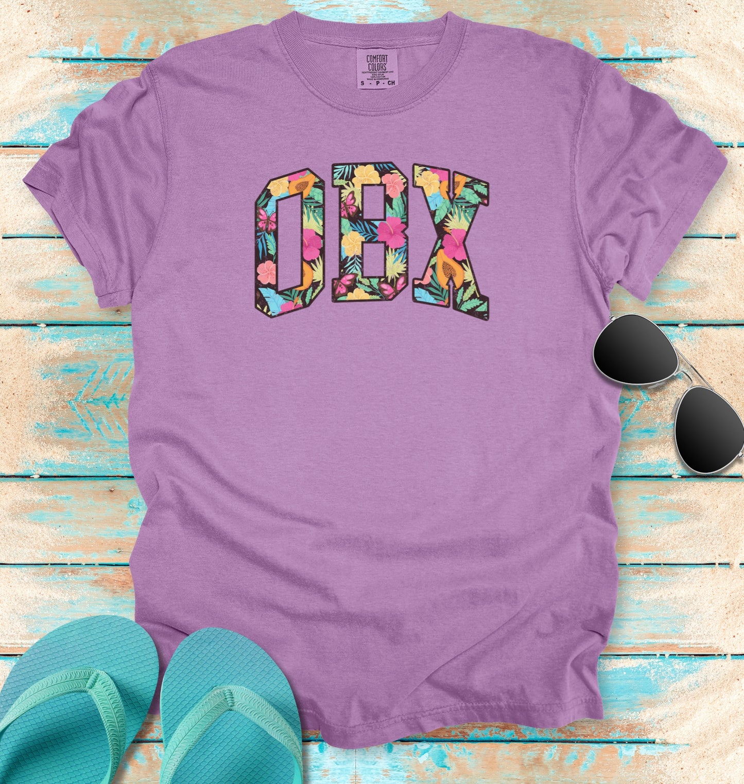 OBX Outer Banks Vintage Tropical T-shirt