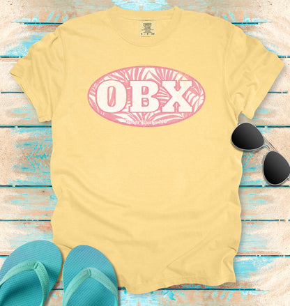 OBX Pink Palms Vintage Graphic T-shirt