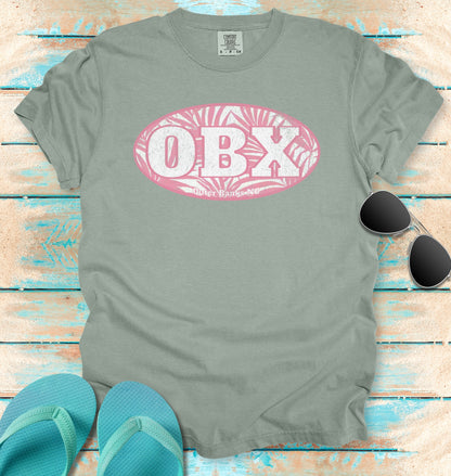 OBX Pink Palms Vintage Graphic T-shirt