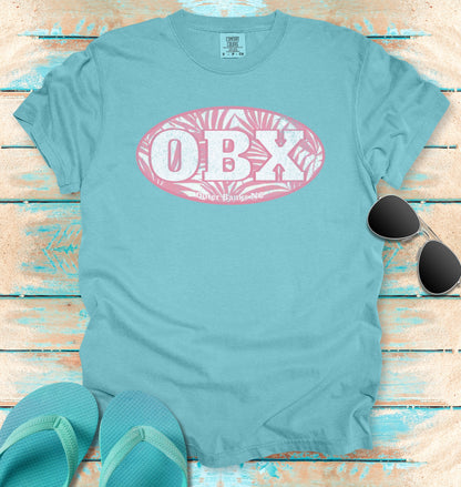 OBX Pink Palms Vintage Graphic T-shirt