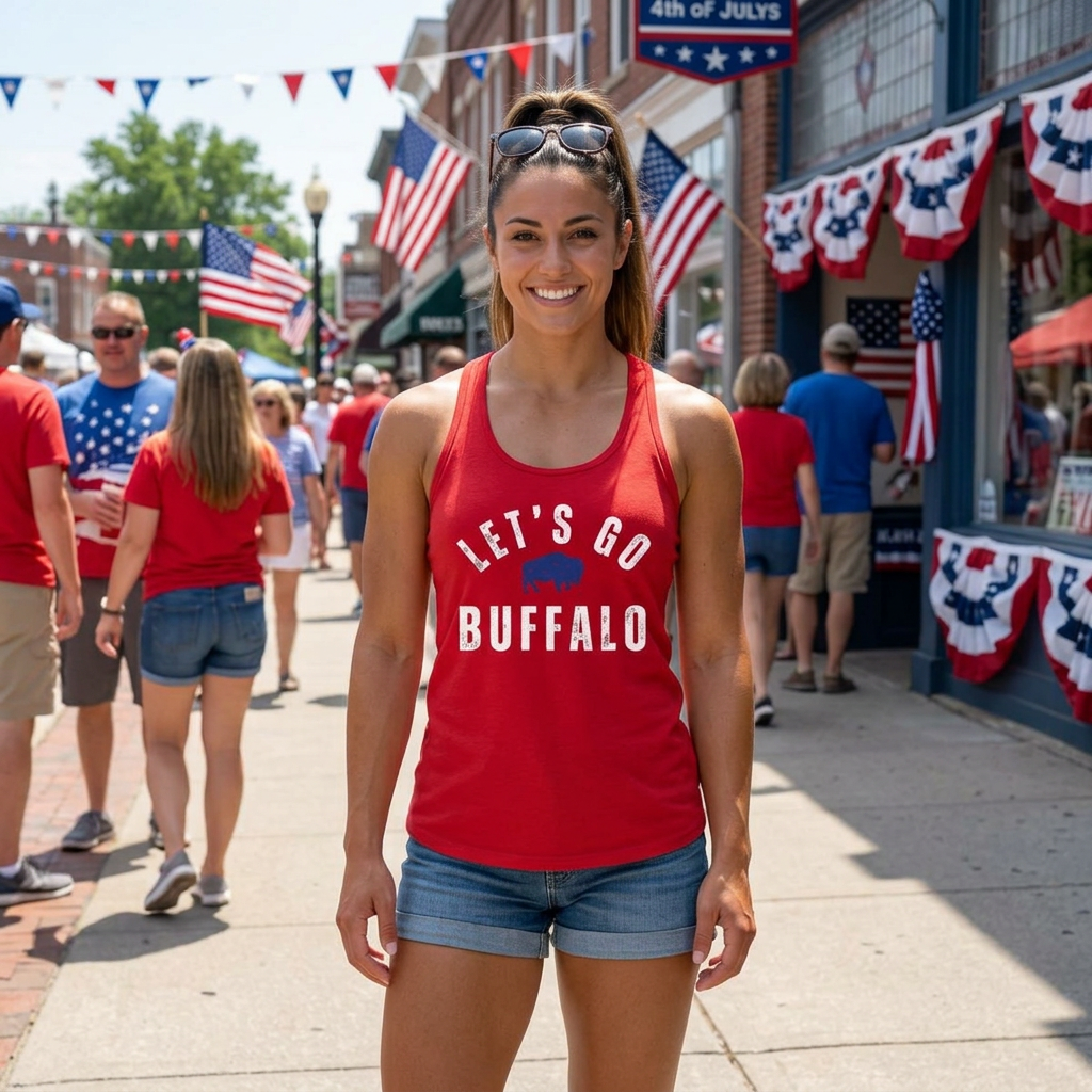 Let's Go Buffalo Women's Racerback Tank Top