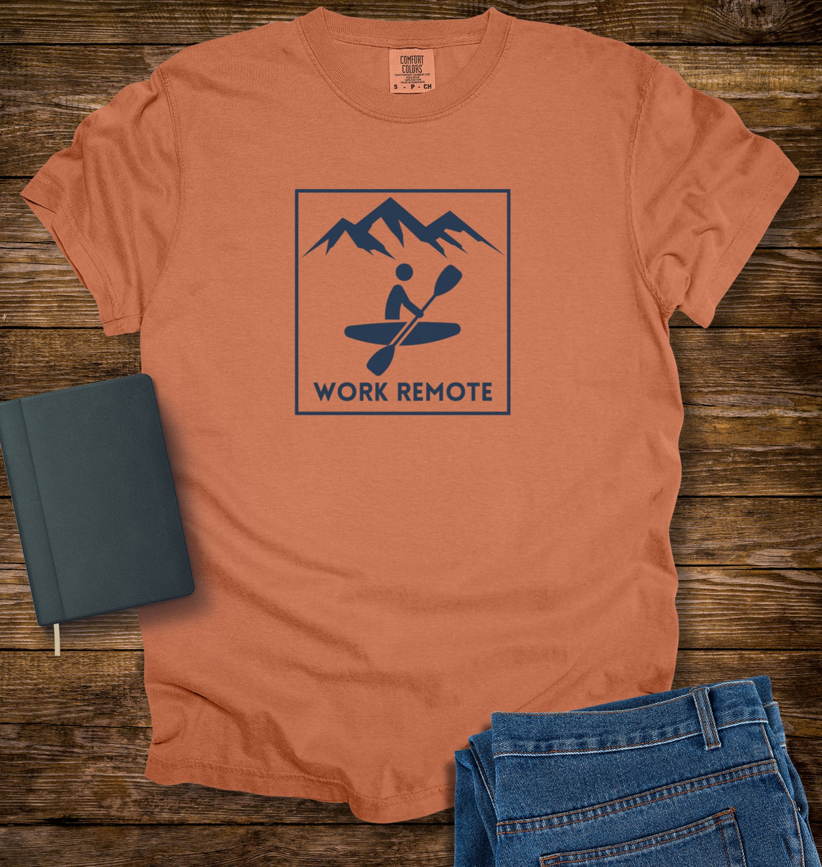 Kayaking Work Remote T-shirt