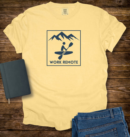 Kayaking Work Remote T-shirt