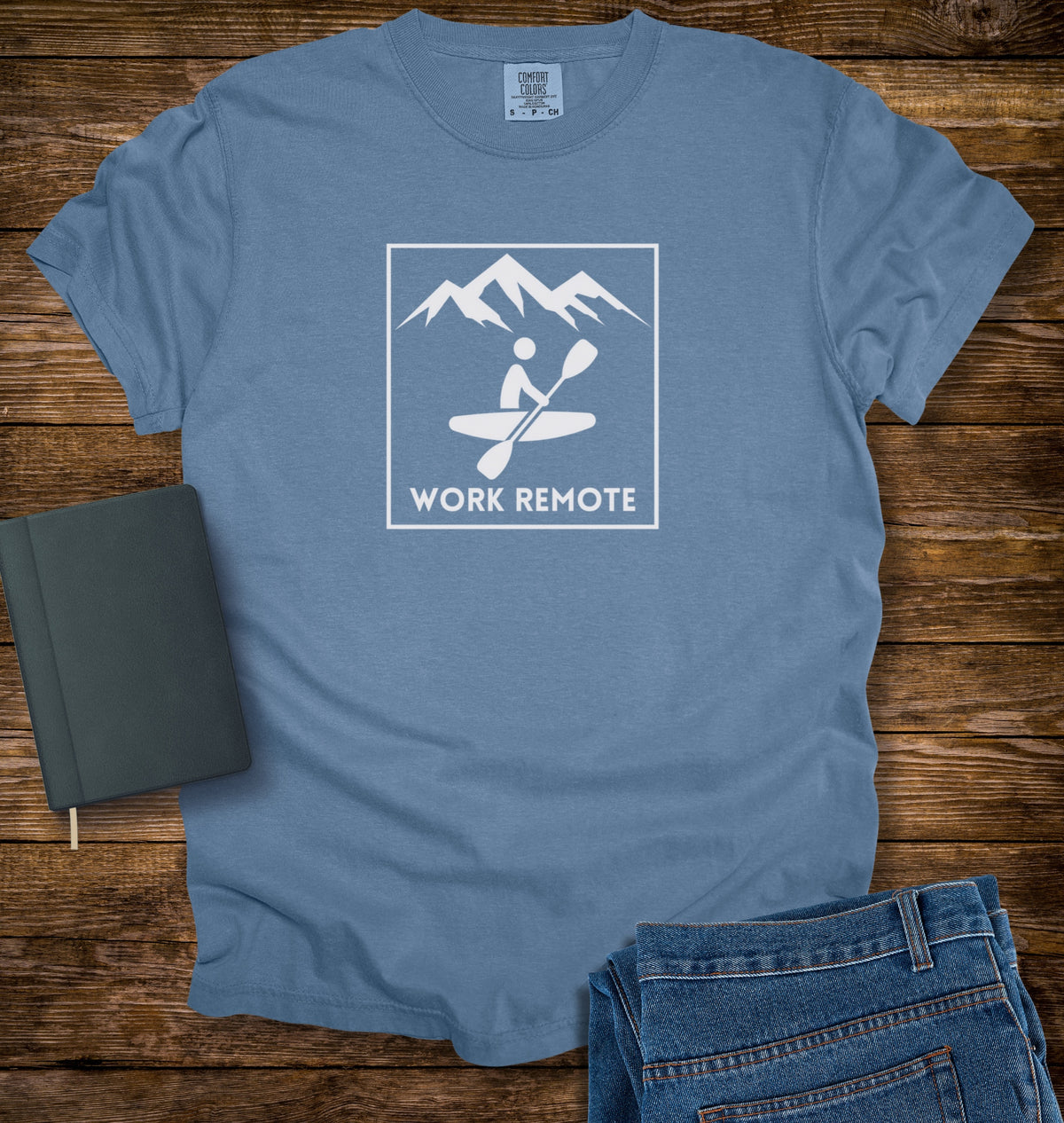 Kayaking Work Remote T-shirt