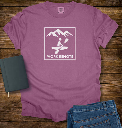 Kayaking Work Remote T-shirt