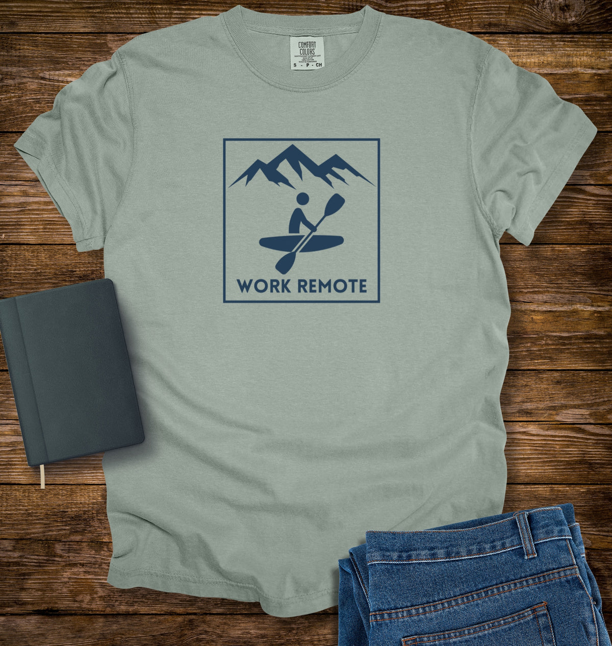 Kayaking Work Remote T-shirt