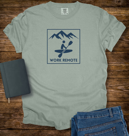 Kayaking Work Remote T-shirt