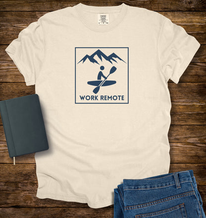 Kayaking Work Remote T-shirt