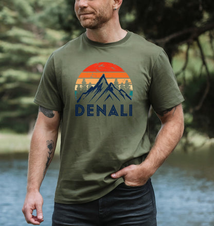 Denali Mountain Retro Graphic T-shirt