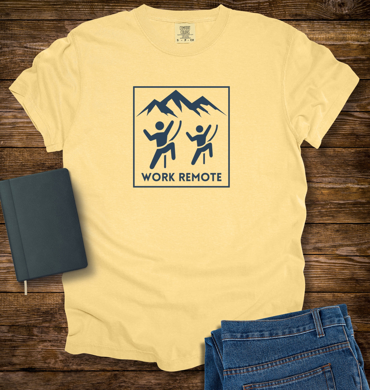 Rock Climbing Work Remote T-shirt