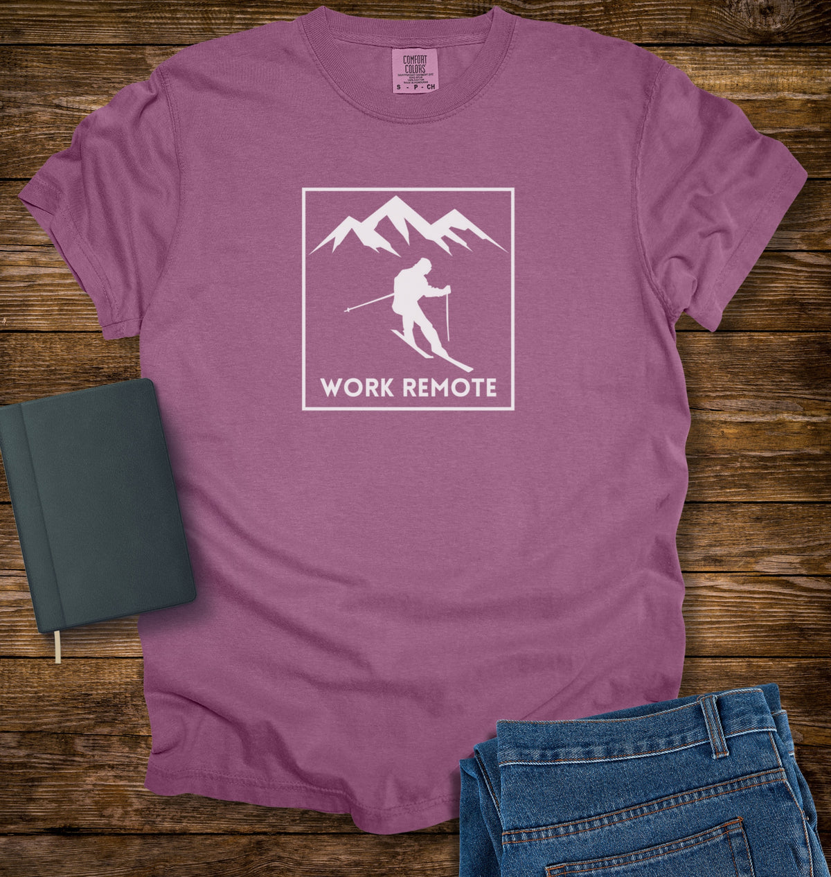 Skiing Work Remote T-shirt