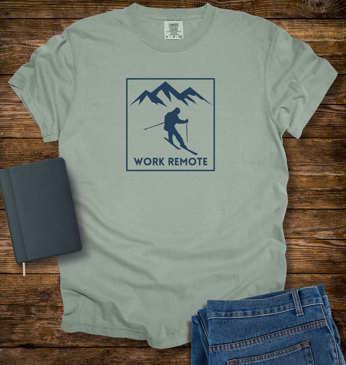 Skiing Work Remote T-shirt