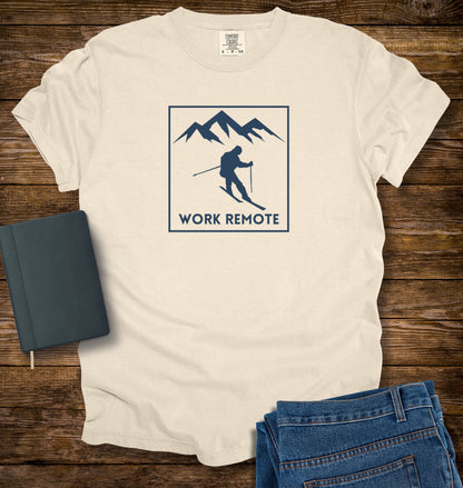 Skiing Work Remote T-shirt