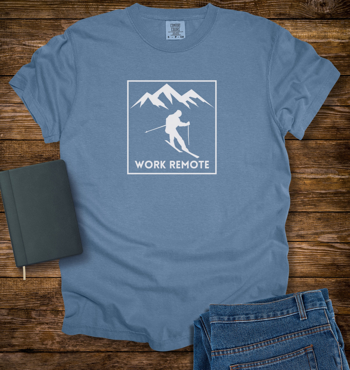 Skiing Work Remote T-shirt