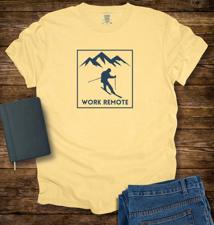 Skiing Work Remote T-shirt