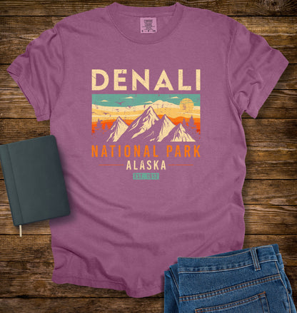 Denali National Park Alaska 1917 Retro T-shirt