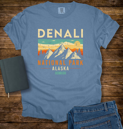 Denali National Park Alaska 1917 Retro T-shirt