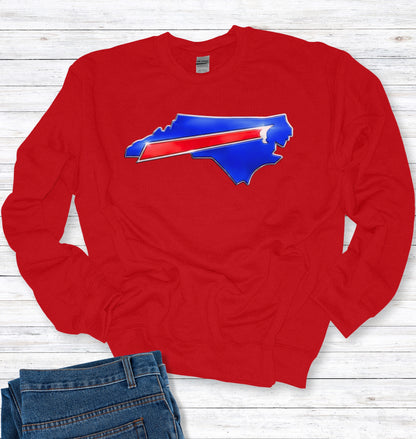 North Carolina Buffalo Fans Crew Neck Sweatshirt