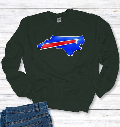 North Carolina Buffalo Fans Crew Neck Sweatshirt