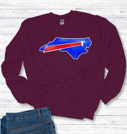 North Carolina Buffalo Fans Crew Neck Sweatshirt