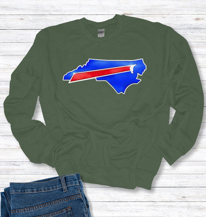 North Carolina Buffalo Fans Crew Neck Sweatshirt