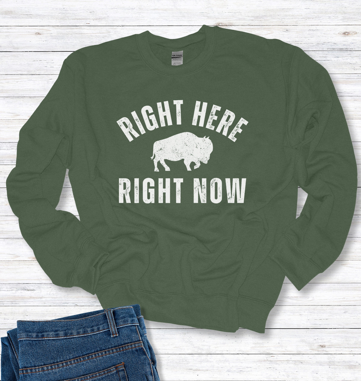 Right Here Right Now Crew Neck