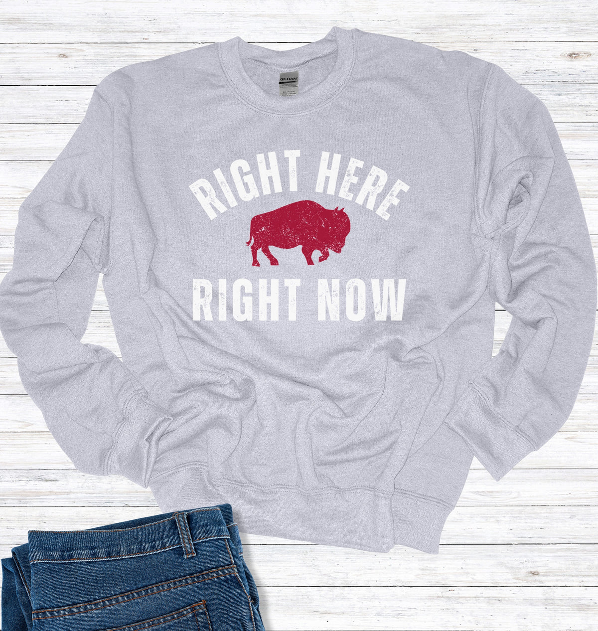 Right Here Right Now Crew Neck