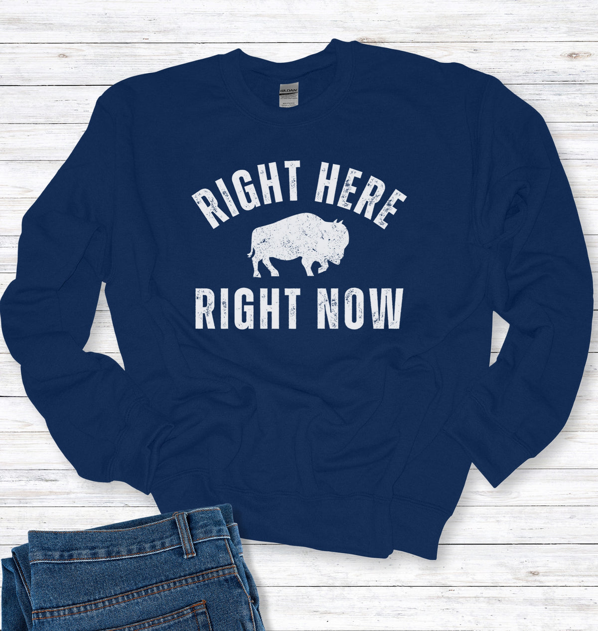Right Here Right Now Crew Neck